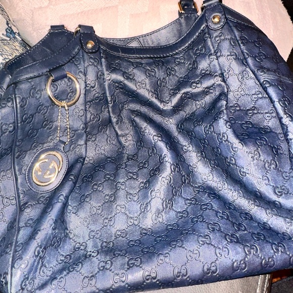 Gucci Sukey Navy Tote bag - Picture 13 of 14